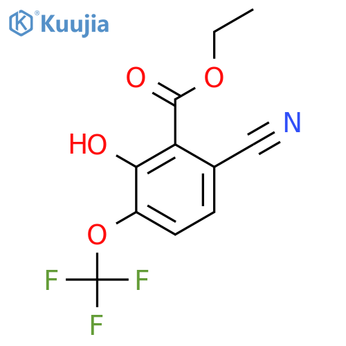 Ethyl 6-cyano-2-hydroxy-3-(trifluoromethoxy)benzoate structure