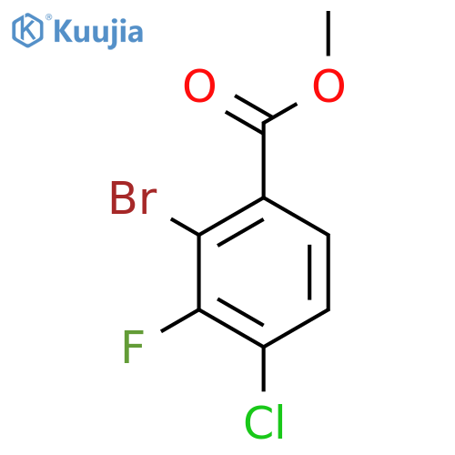 Methyl 2-bromo-4-chloro-3-fluorobenzoate structure