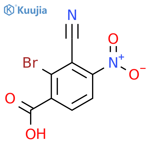 2-Bromo-3-cyano-4-nitrobenzoic acid structure