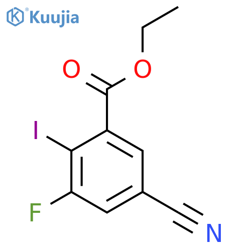 Ethyl 5-cyano-3-fluoro-2-iodobenzoate structure