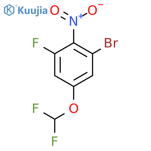 1-Bromo-5-difluoromethoxy-3-fluoro-2-nitrobenzene structure