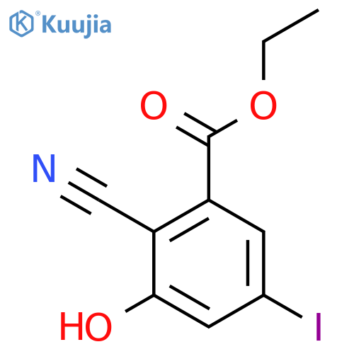 Ethyl 2-cyano-3-hydroxy-5-iodobenzoate structure