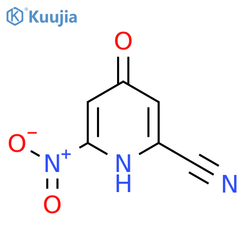 4-Hydroxy-6-nitropicolinonitrile structure