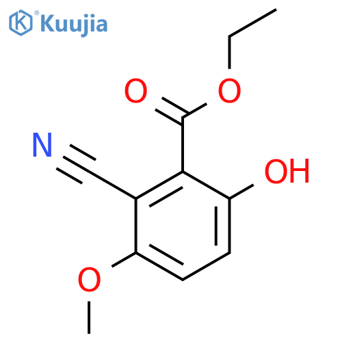 Ethyl 2-cyano-6-hydroxy-3-methoxybenzoate structure