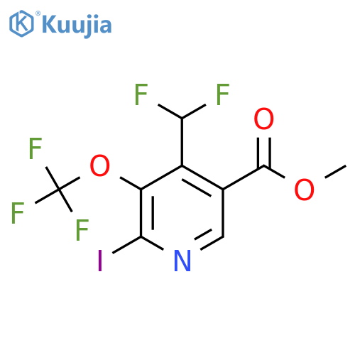 Methyl 4-(difluoromethyl)-2-iodo-3-(trifluoromethoxy)pyridine-5-carboxylate structure