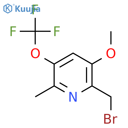 2-(Bromomethyl)-3-methoxy-6-methyl-5-(trifluoromethoxy)pyridine structure