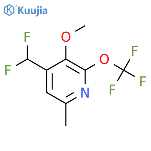 4-(Difluoromethyl)-3-methoxy-6-methyl-2-(trifluoromethoxy)pyridine structure