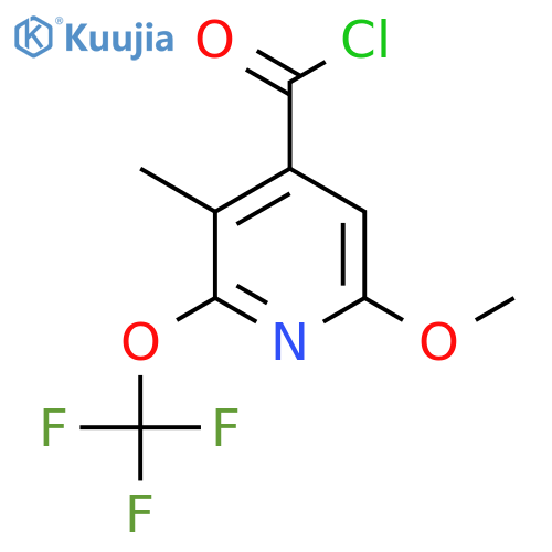6-Methoxy-3-methyl-2-(trifluoromethoxy)pyridine-4-carbonyl chloride structure