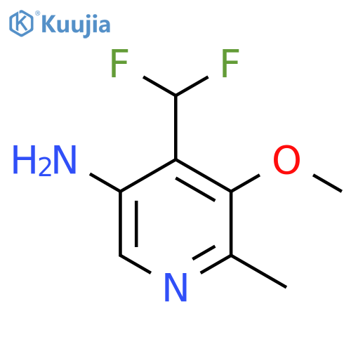 5-Amino-4-(difluoromethyl)-3-methoxy-2-methylpyridine structure