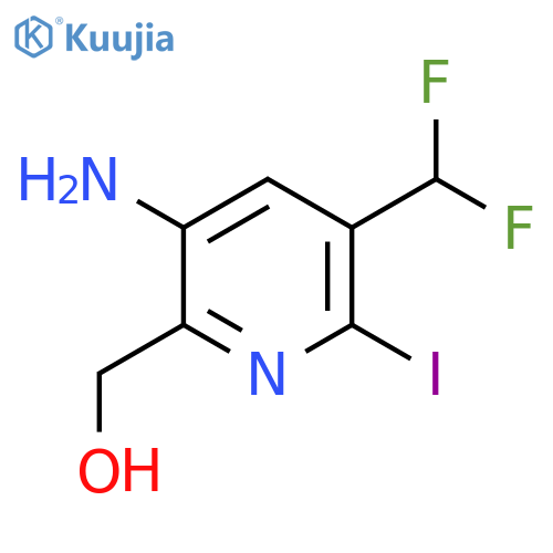 3-Amino-5-(difluoromethyl)-6-iodopyridine-2-methanol structure