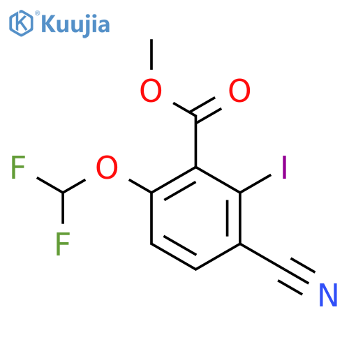 Methyl 3-cyano-6-difluoromethoxy-2-iodobenzoate structure