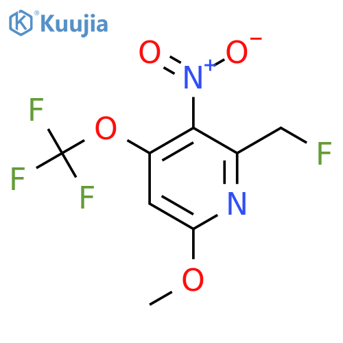 2-(Fluoromethyl)-6-methoxy-3-nitro-4-(trifluoromethoxy)pyridine structure