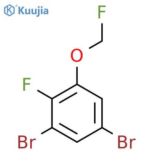 1,5-Dibromo-2-fluoro-3-(fluoromethoxy)benzene structure
