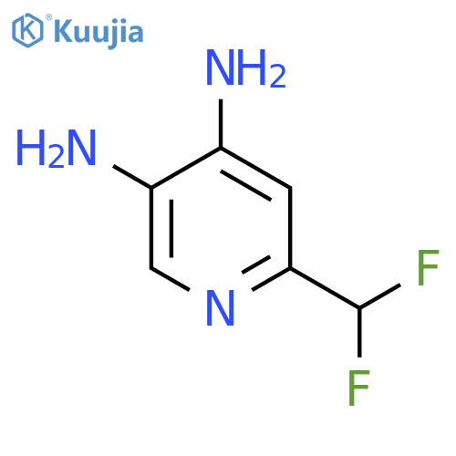 6-(Difluoromethyl)pyridine-3,4-diamine structure