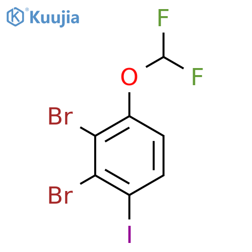 1,2-Dibromo-3-difluoromethoxy-6-iodobenzene structure