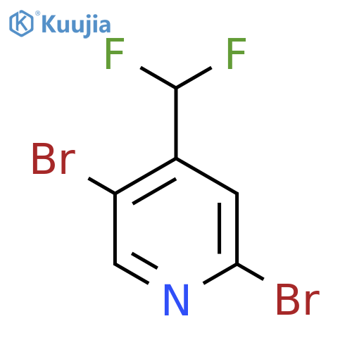 2,5-Dibromo-4-(difluoromethyl)pyridine structure