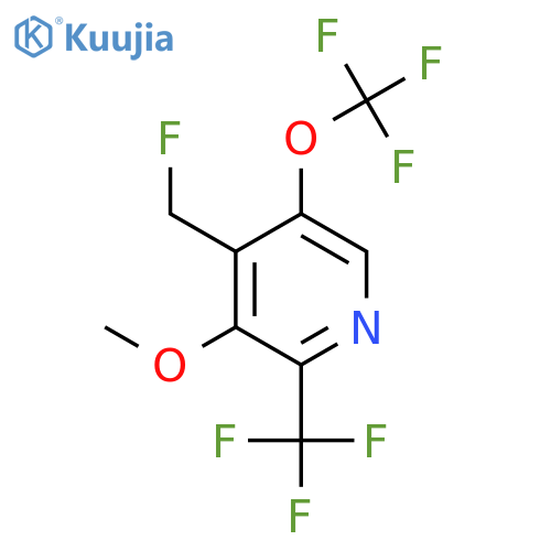 4-(Fluoromethyl)-3-methoxy-5-(trifluoromethoxy)-2-(trifluoromethyl)pyridine structure