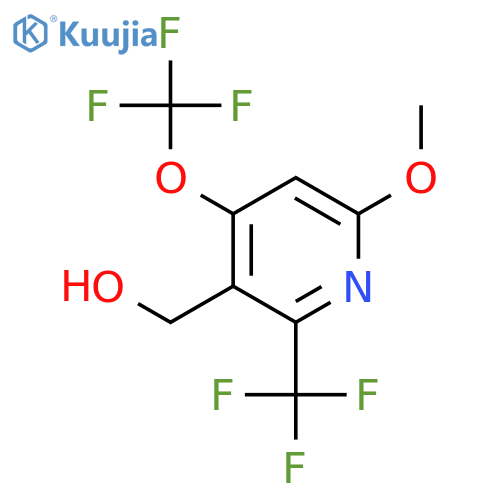 6-Methoxy-4-(trifluoromethoxy)-2-(trifluoromethyl)pyridine-3-methanol structure