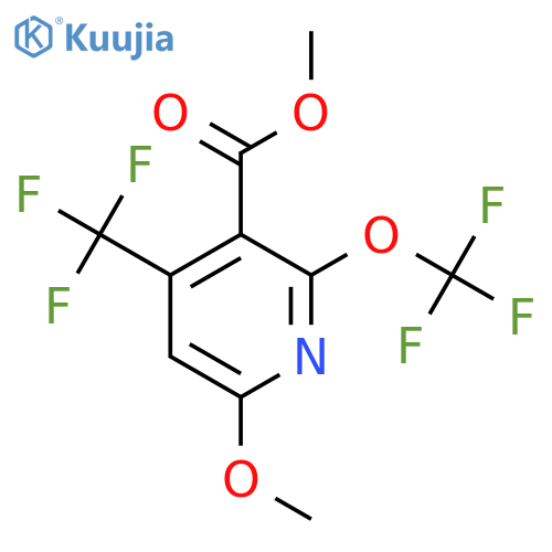 Methyl 6-methoxy-2-(trifluoromethoxy)-4-(trifluoromethyl)pyridine-3-carboxylate structure
