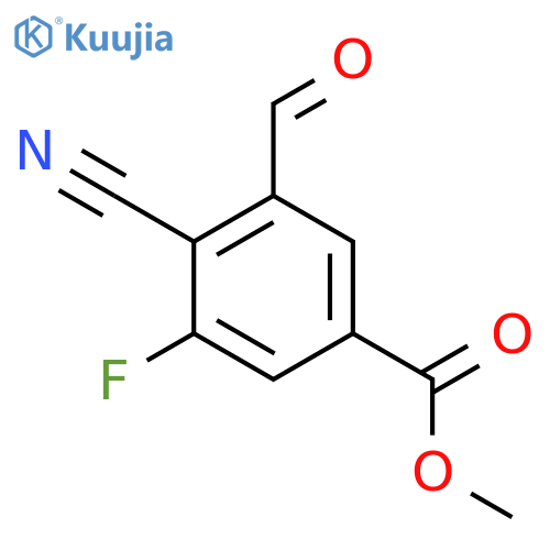 Methyl 4-cyano-3-fluoro-5-formylbenzoate structure