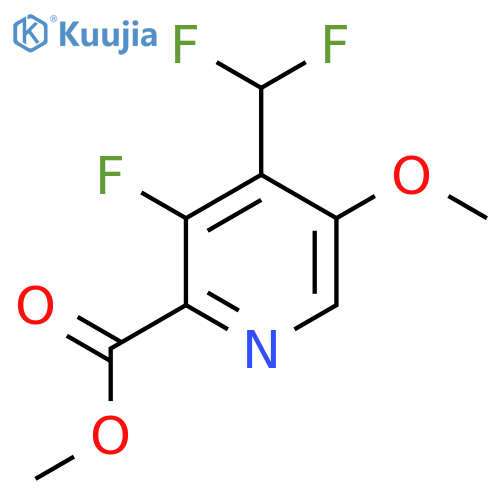 Methyl 4-(difluoromethyl)-3-fluoro-5-methoxypyridine-2-carboxylate structure