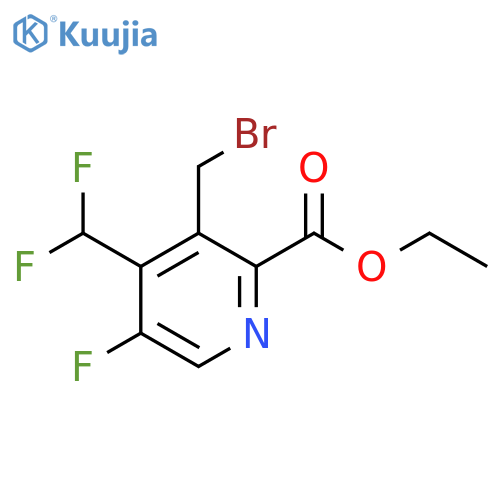 Ethyl 3-(bromomethyl)-4-(difluoromethyl)-5-fluoropyridine-2-carboxylate structure