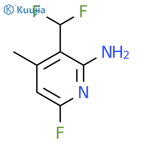 2-Amino-3-(difluoromethyl)-6-fluoro-4-methylpyridine structure