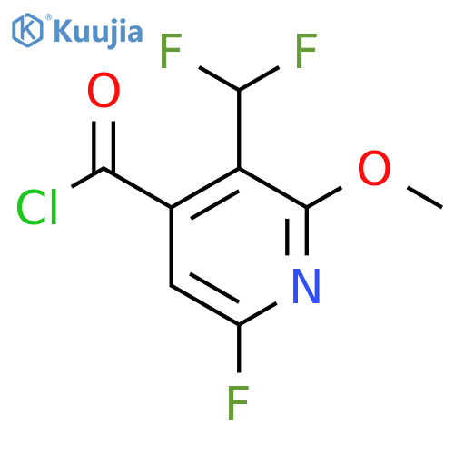 3-(Difluoromethyl)-6-fluoro-2-methoxypyridine-4-carbonyl chloride structure