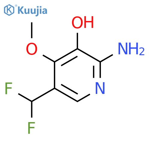 2-Amino-5-(difluoromethyl)-3-hydroxy-4-methoxypyridine structure