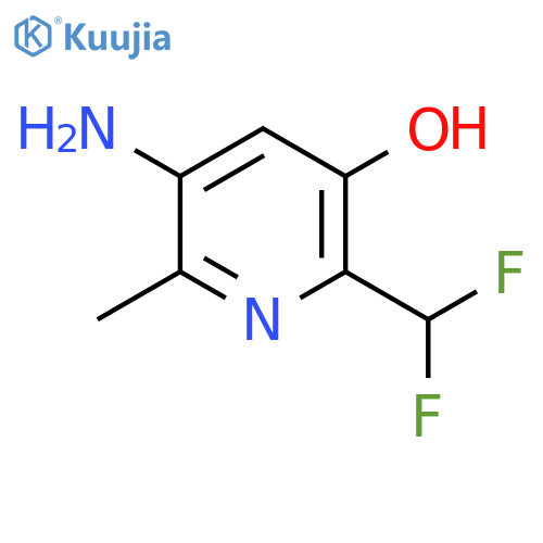 5-Amino-2-(difluoromethyl)-3-hydroxy-6-methylpyridine structure