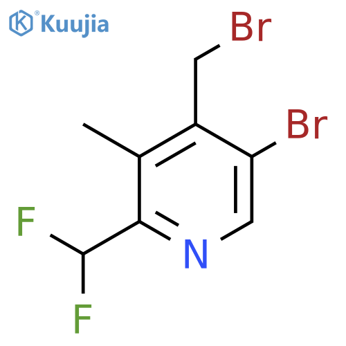 5-Bromo-4-(bromomethyl)-2-(difluoromethyl)-3-methylpyridine structure