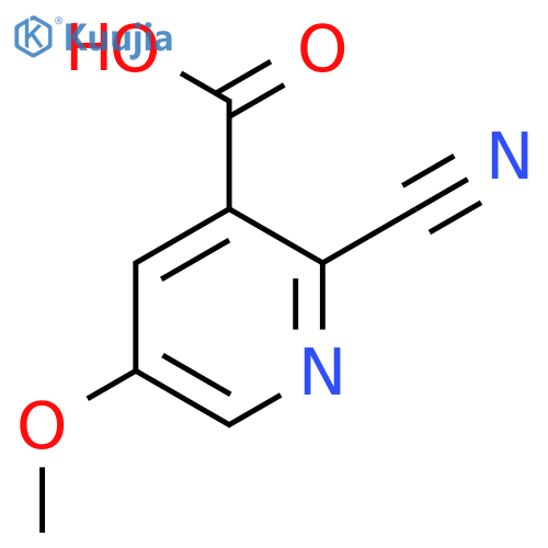 2-Cyano-5-methoxynicotinic acid structure