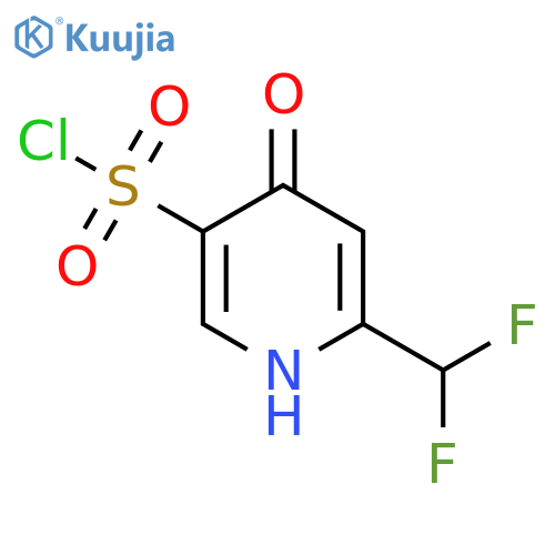 2-(Difluoromethyl)-4-hydroxypyridine-5-sulfonyl chloride structure