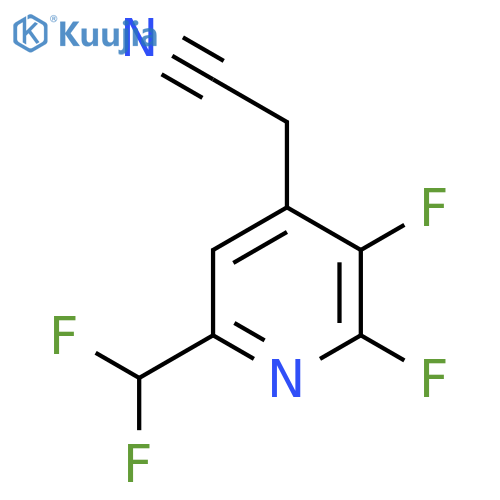 2,3-Difluoro-6-(difluoromethyl)pyridine-4-acetonitrile structure