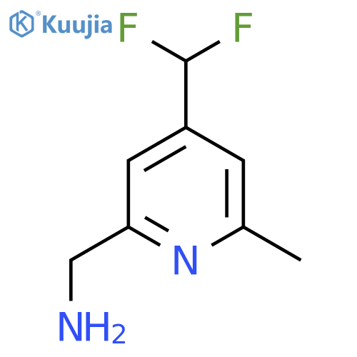 2-(Aminomethyl)-4-(difluoromethyl)-6-methylpyridine structure