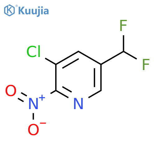 3-Chloro-5-(difluoromethyl)-2-nitropyridine structure