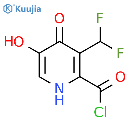 3-(Difluoromethyl)-4,5-dihydroxypyridine-2-carbonyl chloride structure