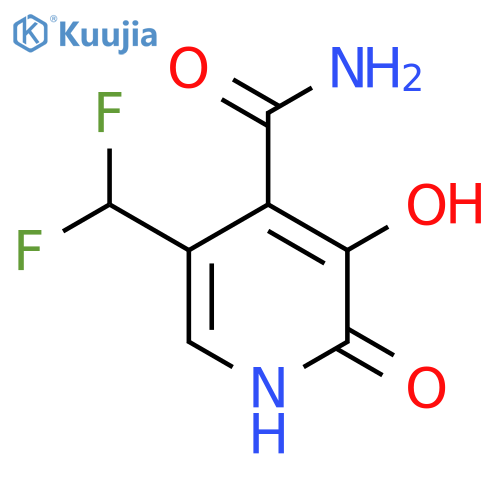 5-(Difluoromethyl)-2,3-dihydroxypyridine-4-carboxamide structure
