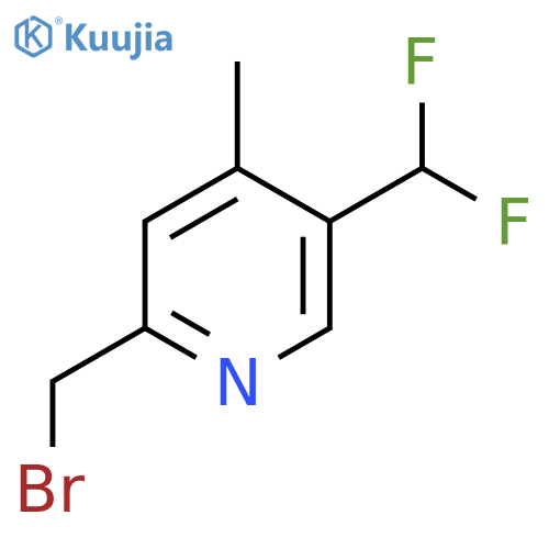 2-(Bromomethyl)-5-(difluoromethyl)-4-methylpyridine structure
