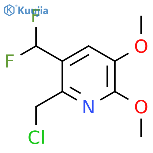 6-(Chloromethyl)-5-(difluoromethyl)-2,3-dimethoxypyridine structure