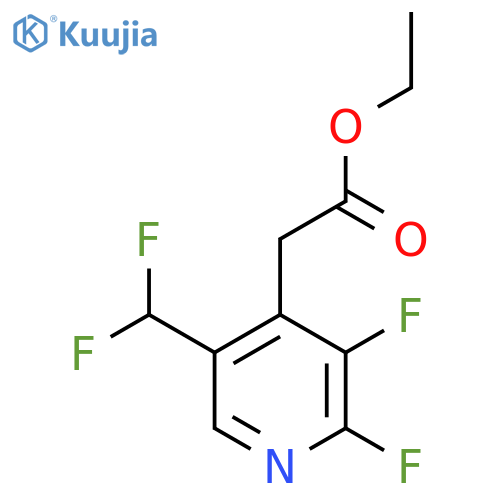 Ethyl 2,3-difluoro-5-(difluoromethyl)pyridine-4-acetate structure