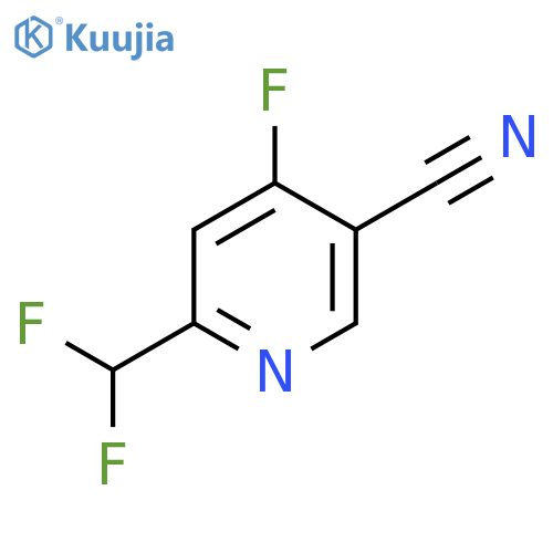 5-Cyano-2-(difluoromethyl)-4-fluoropyridine structure
