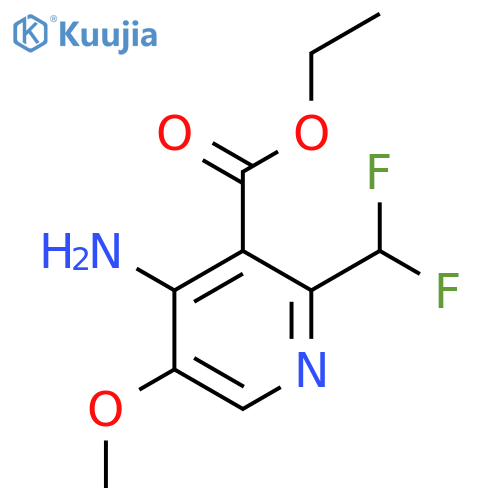 Ethyl 4-amino-2-(difluoromethyl)-5-methoxypyridine-3-carboxylate structure