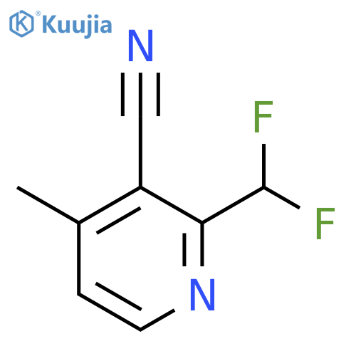 3-Cyano-2-(difluoromethyl)-4-methylpyridine structure