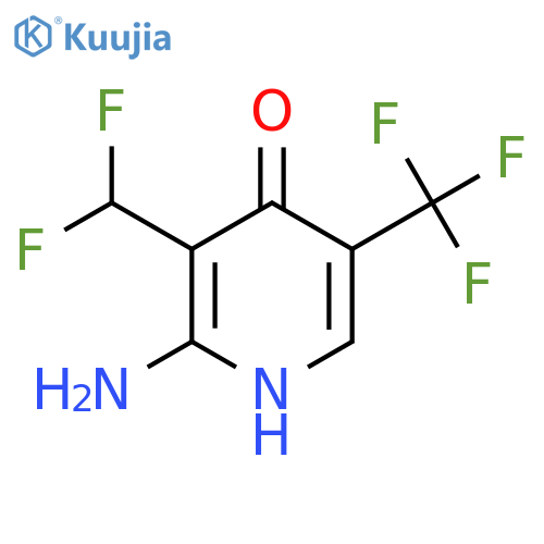 2-Amino-3-(difluoromethyl)-4-hydroxy-5-(trifluoromethyl)pyridine structure