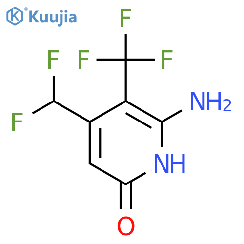 2-Amino-4-(difluoromethyl)-6-hydroxy-3-(trifluoromethyl)pyridine structure