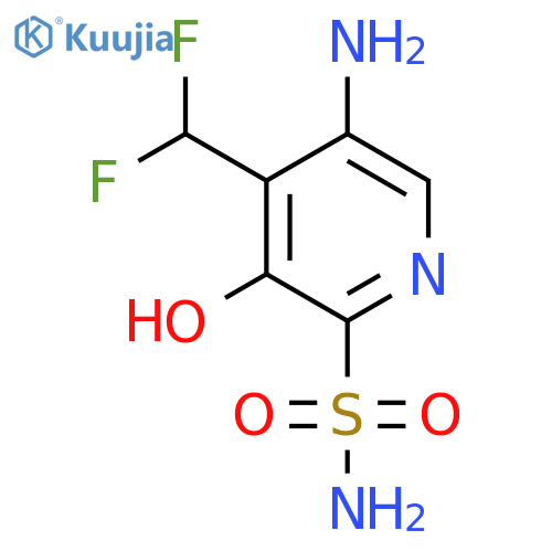 5-Amino-4-(difluoromethyl)-3-hydroxypyridine-2-sulfonamide structure