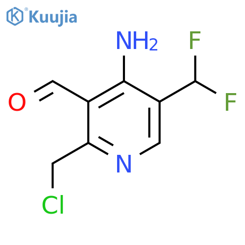 4-Amino-2-(chloromethyl)-5-(difluoromethyl)pyridine-3-carboxaldehyde structure