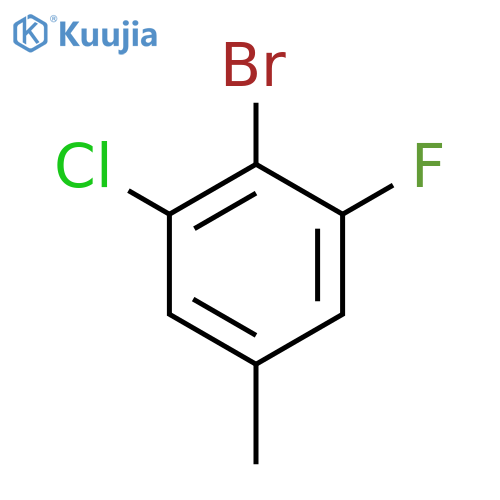 4-Bromo-3-chloro-5-fluorotoluene structure