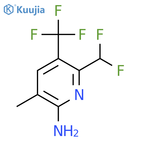 2-Amino-6-(difluoromethyl)-3-methyl-5-(trifluoromethyl)pyridine structure